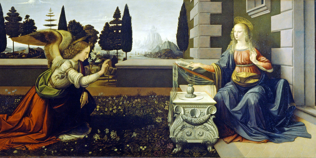 The Annunciation by Leonardo