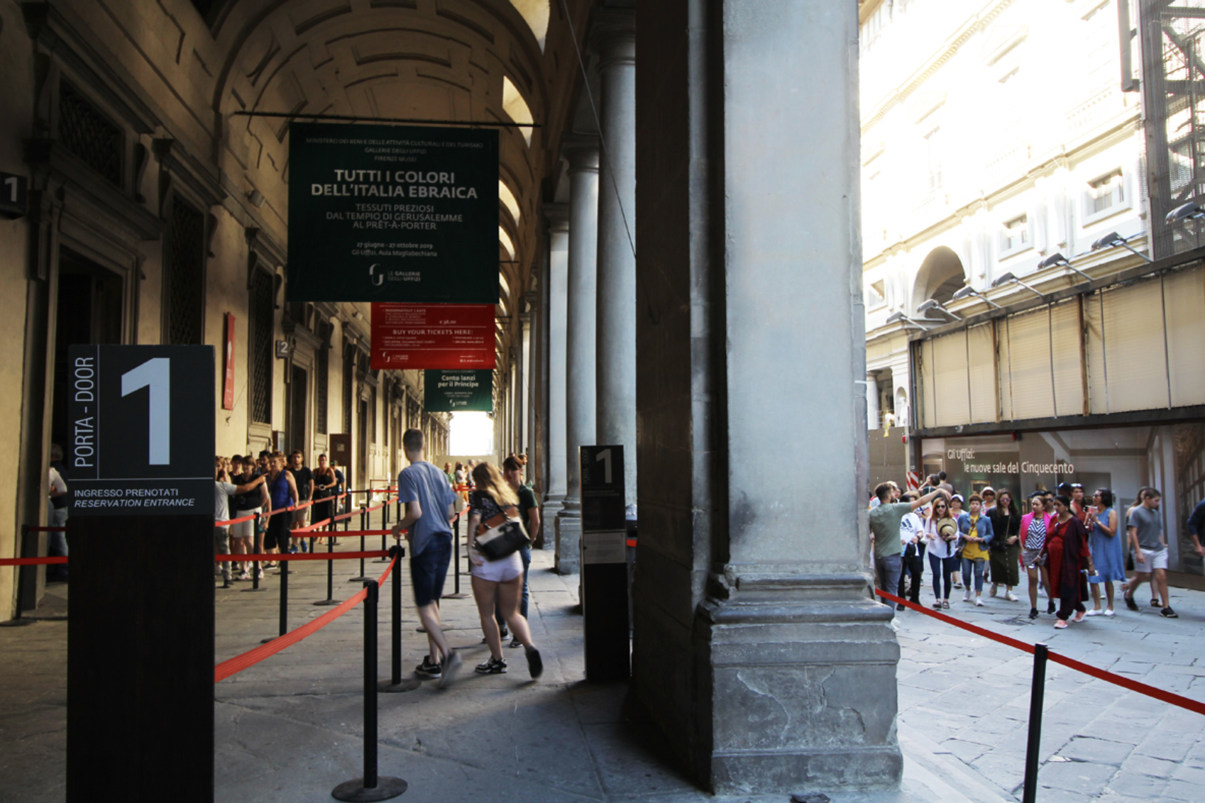 Uffizi Gallery – booked admissions – Door n. 1