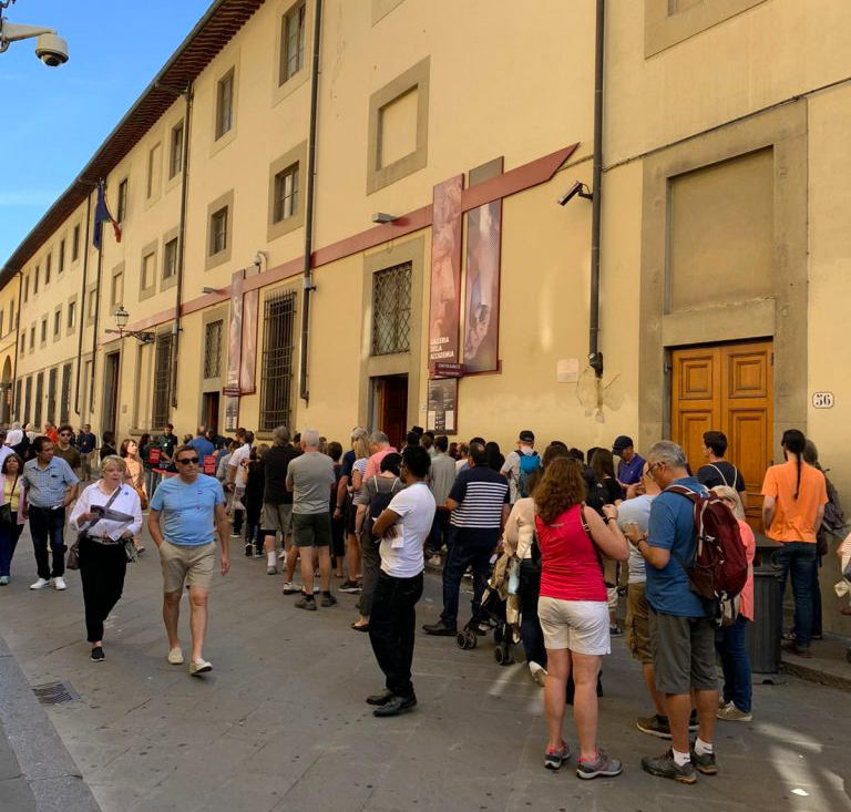 Accademia Gallery in Florence - Street View